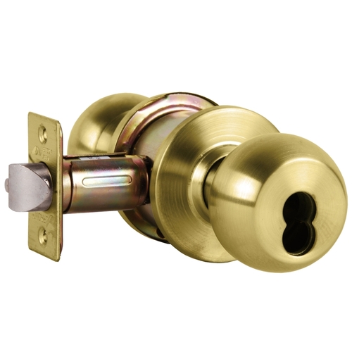 Cylindrical Lock Satin Brass