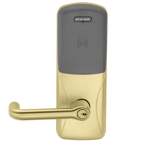 Electric Cylindrical Lock Satin Brass