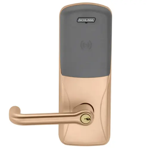 Electric Cylindrical Lock Satin Bronze Clear Coated