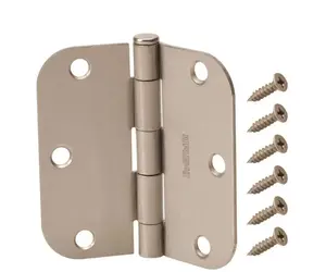 はる Everbilt 28726 3-1/2 in. x 5/8 in. Radius Satin Nickel