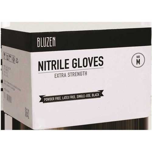 Safety Works SmBlackESNi5MIL Small Black Extra-Strength 5mil Nitrile Gloves Case