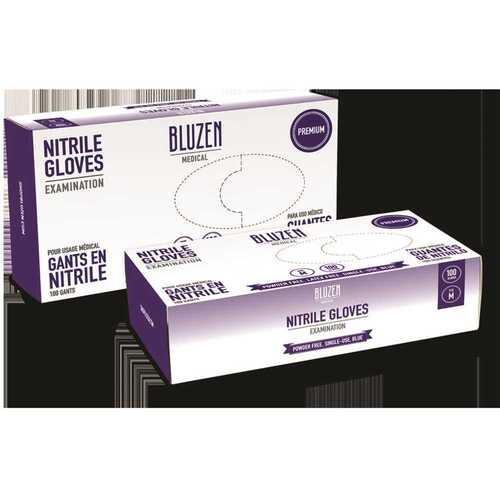 Large Blue Examination 6mil Nitrile Gloves Case - pack of 1000