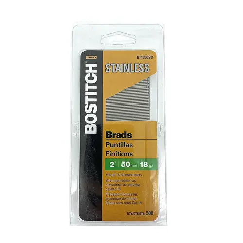 Stainless Steel 18-ga Brad Nails 2"