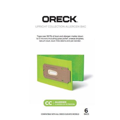 ORECK AK1CC6A Vacuum Bag SaniSeal For Elevate Upright Vacuums with Docking System