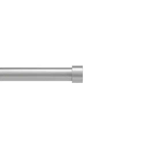Curtain Rod Cappa Nickel Silver 66" L X 120" L Nickel - pack of 2
