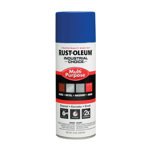 Rust-Oleum 1624830 Spray Paint Industrial Choice OSHA Safety Blue 12 oz ...