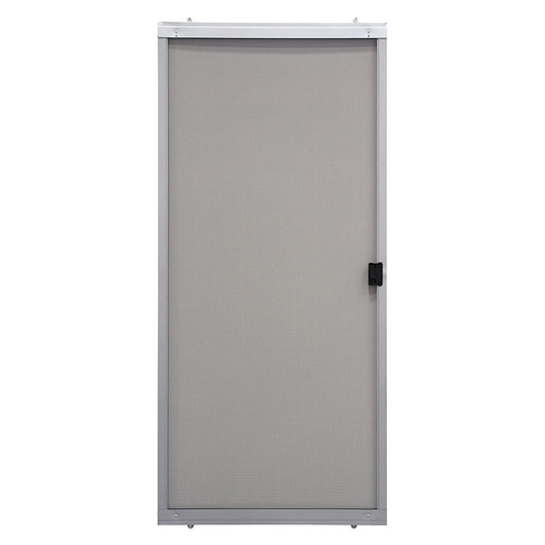 Adjustable Sliding Screen Door 80" H X 30" W Breezeway Gray Steel Gray