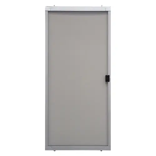 Adjustable Sliding Screen Door 80" H X 30" W Breezeway Gray Steel Gray