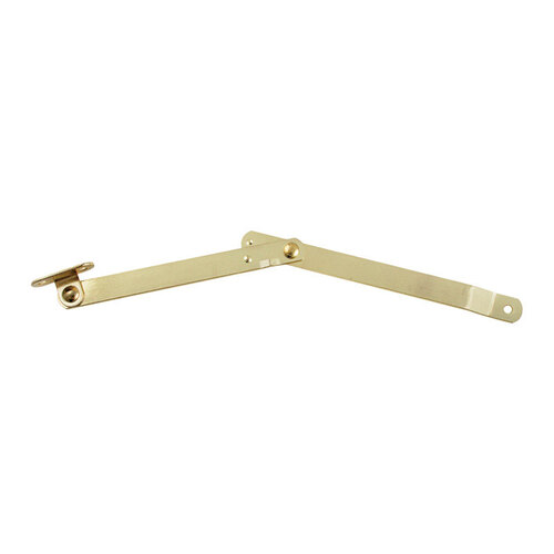 Right Hand Folding Support Mount Brass-Plated Steel 1.38" 9" Brass-Plated