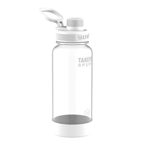 Takeya 51833 Water Bottle with Spout Lid 32 oz Clear BPA Free Clear