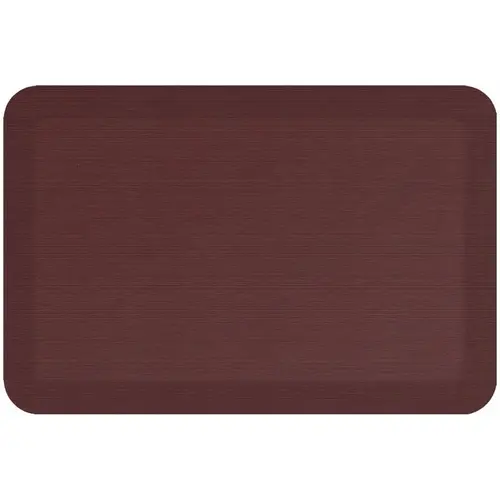 Anti Fatigue Mat 30" L X 20" W Burgundy Polyurethane Foam Burgundy