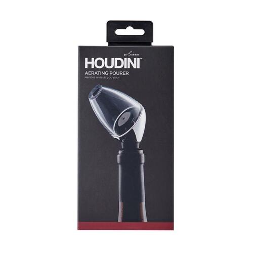 Aerating Wine Pourer Deluxe 16 oz Silver Chrome Silver