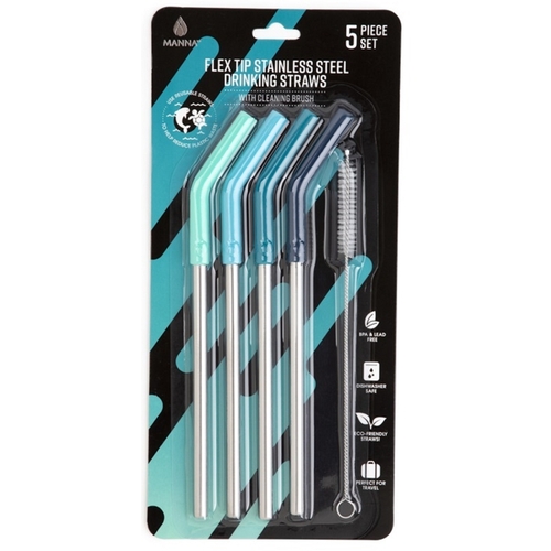 Manna AC38383 Tumbler Straw Assorted BPA Free Assorted