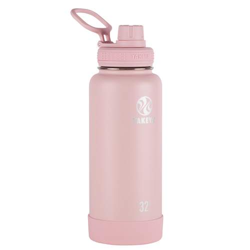 Takeya 51035 Insulated Water Bottle Actives 32 oz Double Wall Blush BPA Free Blush