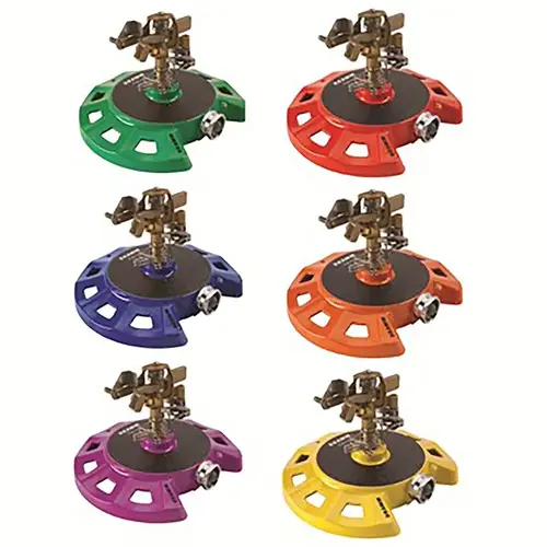 DRAMM 1015080-XCP6 Impulse Sprinkler ColorStorm Metal Ring Base 5281 sq ft Assorted - pack of 6