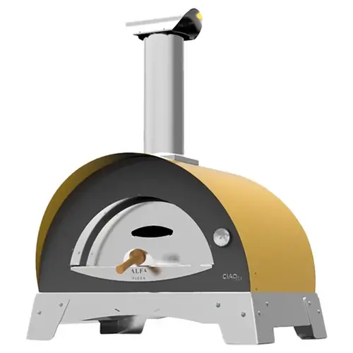 Alfa FXCM-LGIA-T-V2 Outdoor Pizza Oven 36" Wood Pellet Ciao Yellow Yellow