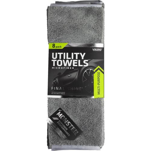 VIKING 970800 Towel 16" L X 16" W Microfiber Gray