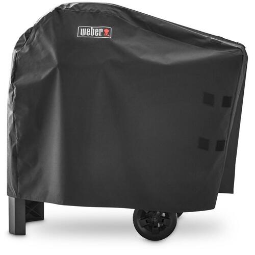 Weber 7181 Grill Cover Premium Black For Electric Grill with Cart Black