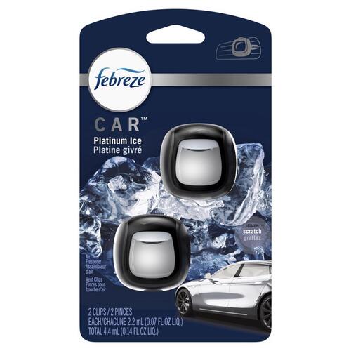 Vent Clip Car Platinum Ice Scent 0.07 oz Liqui - 2 per pack x8 packs