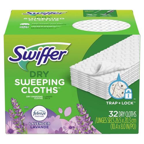 SWIFFER 80374616 Dust Mop Refill Sweeper 5.4" Dry Microfiber White