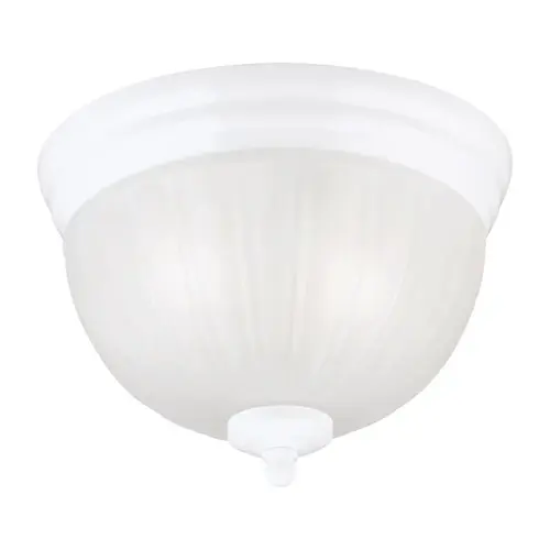 Ceiling Fixture 6.75" H X 9.5" W X 9.5" L White White