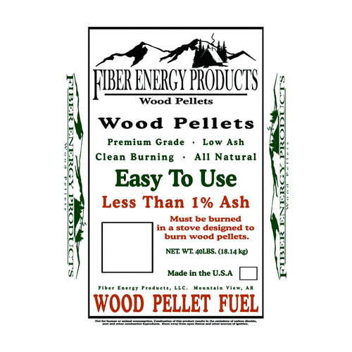 Fiber Energy PREMIUM 4001 Wood Pellet Fuel Oak 40 lb