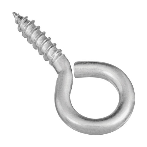 Screw Eye 0.22" D X 2-3/16" L Zinc-Plated Steel 65 lb. cap. Zinc-Plated