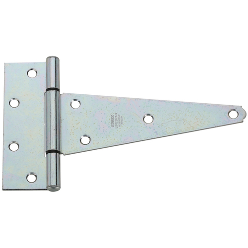 Extra Heavy Duty T-Hinge 8" L Zinc-Plated Zinc-Plated Pair