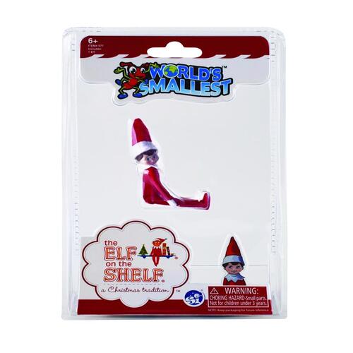 World's Smallest 577 Elf on the Shelf Red Red