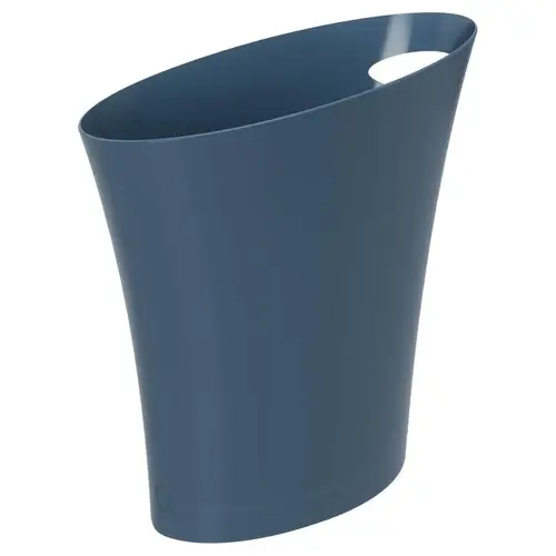 Trash Can 2 gal Blue Polypropylene Modern Blue