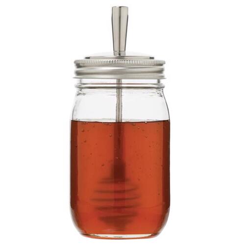 Jarware 82653 Decorative Jar Lid Honey Dripper Regular Mouth