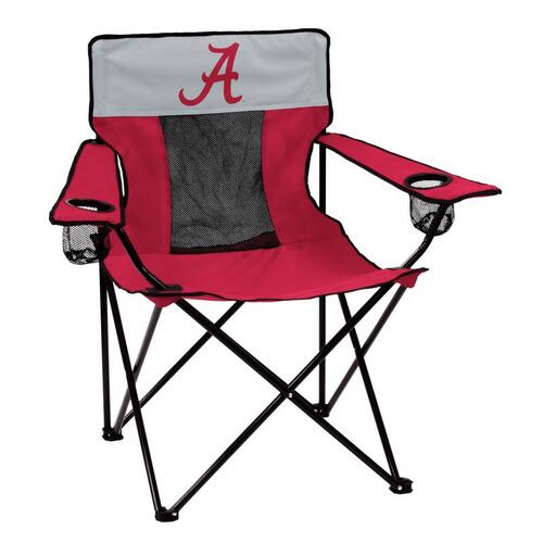 Logo Brands 102-12E Folding Chair Elite Red Alabama Director's