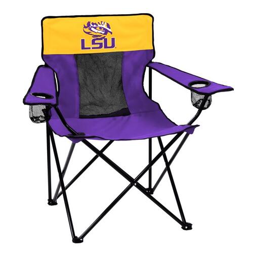Logo Brands 162-12E Folding Chair Elite Purple LSU Director's