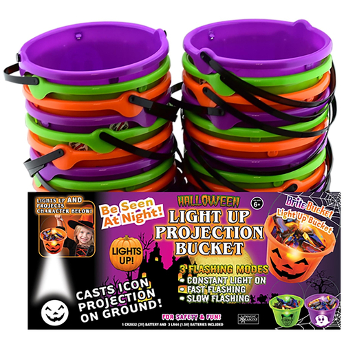 Magic Seasons 702685 Accessory Prelit Halloween Character Projection Bucket