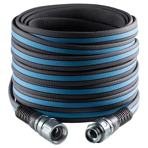 Garden Hose Force Pro 5/8" D X 100 ft. L Heavy Duty Premium Grade Black/Blue Black/Blue - pack of 4