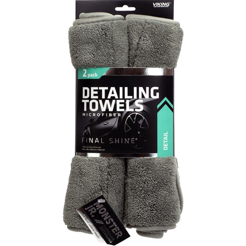 VIKING 953800 Towel 16" L X 12" W Microfiber Gray