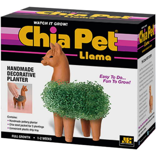 Chia Pet CP439A16 Decorative Planter Llama Clay Brown