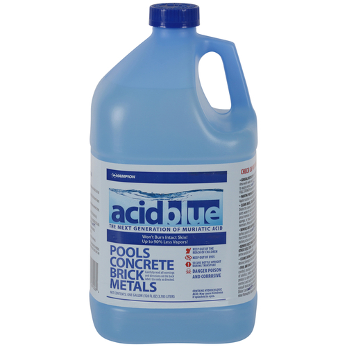 Muriatic Acid AcidBlue No Scent 1 gal Liquid - pack of 4