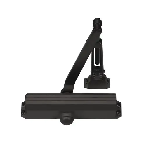 Adjustable Barrier Free Medium Duty Surface Mounted Door Closer with Sex Nuts Dark Bronze Finish