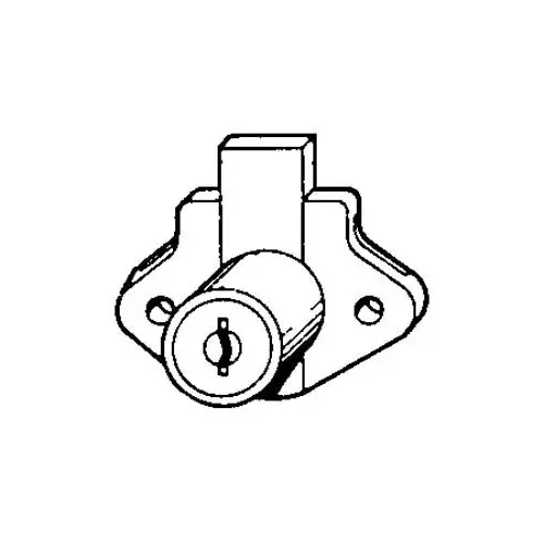 CCL Security Products 02066 US4 KA #CAT30 US4 KA #CAT30 Disc Tumbler Drawer Lock, 7/8" Cylinder Satin Brass