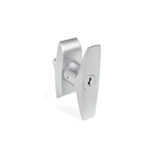 CCL Security Products 1001 KA #CAT45 KA #CAT45 T-Handle Lock, 3-1/2" Spindle Satin Chrome