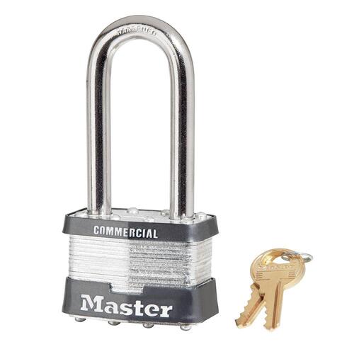 Master Lock 5LJ KA #A383 KA #A383 Laminated Steel Pin Tumbler 2" Padlock, 2-1/2"Shackle, Keyed Alike