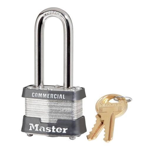 Master Lock 3LH KA #0464 KA #0464 Laminated Steel Pin Tumbler 1-9/16" Padlock, 2" Shackle, Keyed Alike