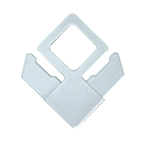 CRL PL2W-XCP100 White 5/16" Square Cut With Lift Tab Plastic Screen Frame Corner - pack of 100