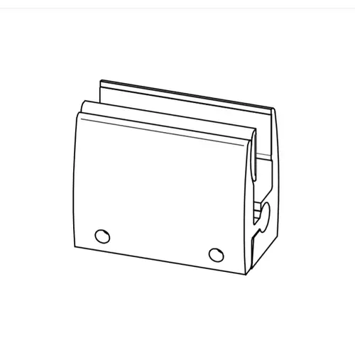 Colcom 4040-02-XCP2 Morsetti Lever Clamp Without Notch In The Glass Model 4040 Satin Anodized - pack of 2