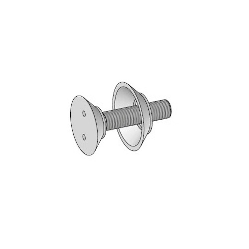 NEUS Stud With Stainless Steel Countersunk Screw Model 4NB 24-30 mm (15/16"- 1 3/16") - pack of 4