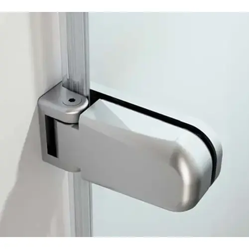 Colcom 815E10N-14-XCP2 Bilobina Shower Door Glass To Wall Hydraulic Hinge With Stop And Hermetic Closing Polished Chrome - pack of 2