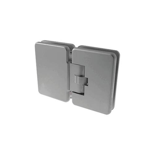 Series 870 Clicking Hinge Glass To Glass 180 Matte Black - pack of 2