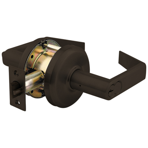 3000 Series Grade 2 Non-Clutched Cylindrical Lock Lever Entrance, Interchangeable Core Oil Rubbed Bronze