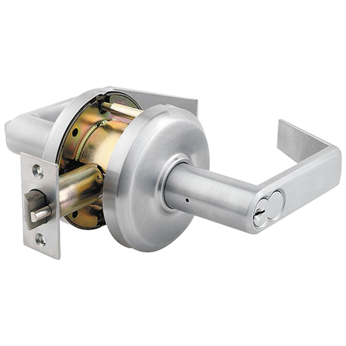 3000 Series Grade 2 Non-Clutched Cylindrical Lock Lever Classroom Satin Chrome